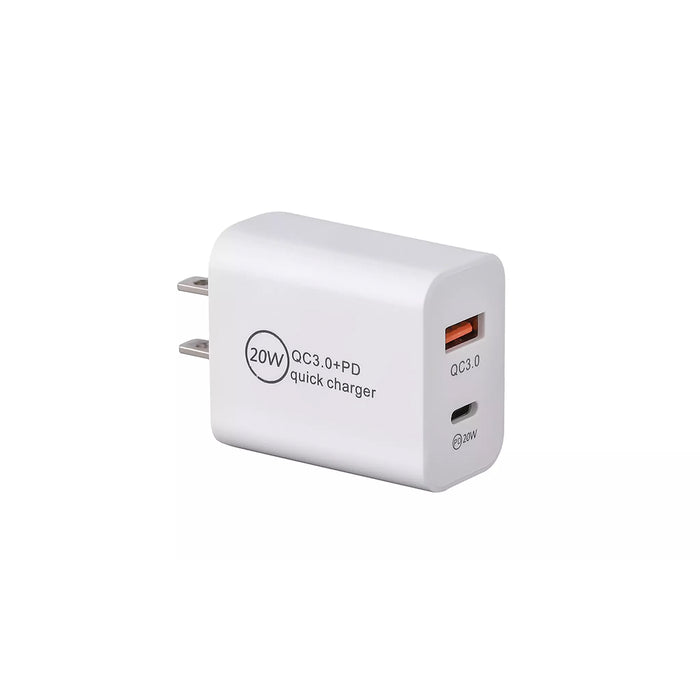 20W USB-C Fast Charger Power Adapter for iPhone 15 Pro Max - Wall Charger